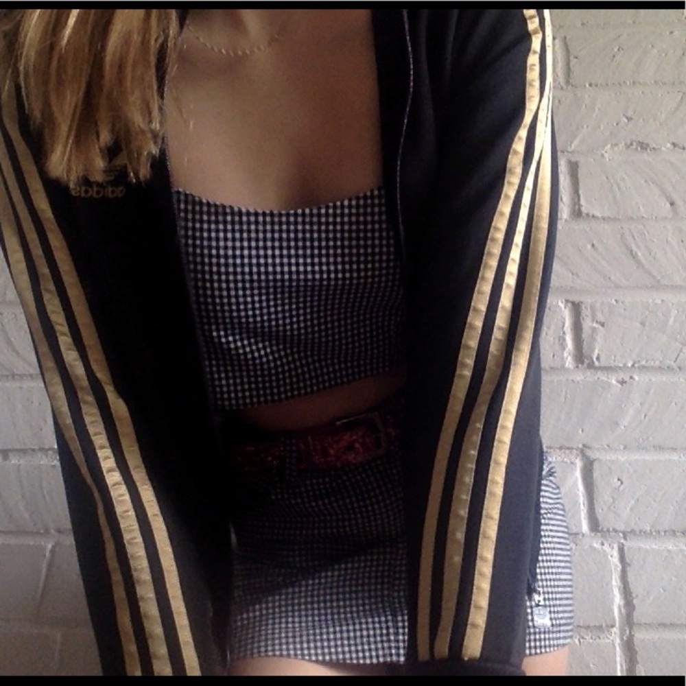 vintage gold Adidas jacket